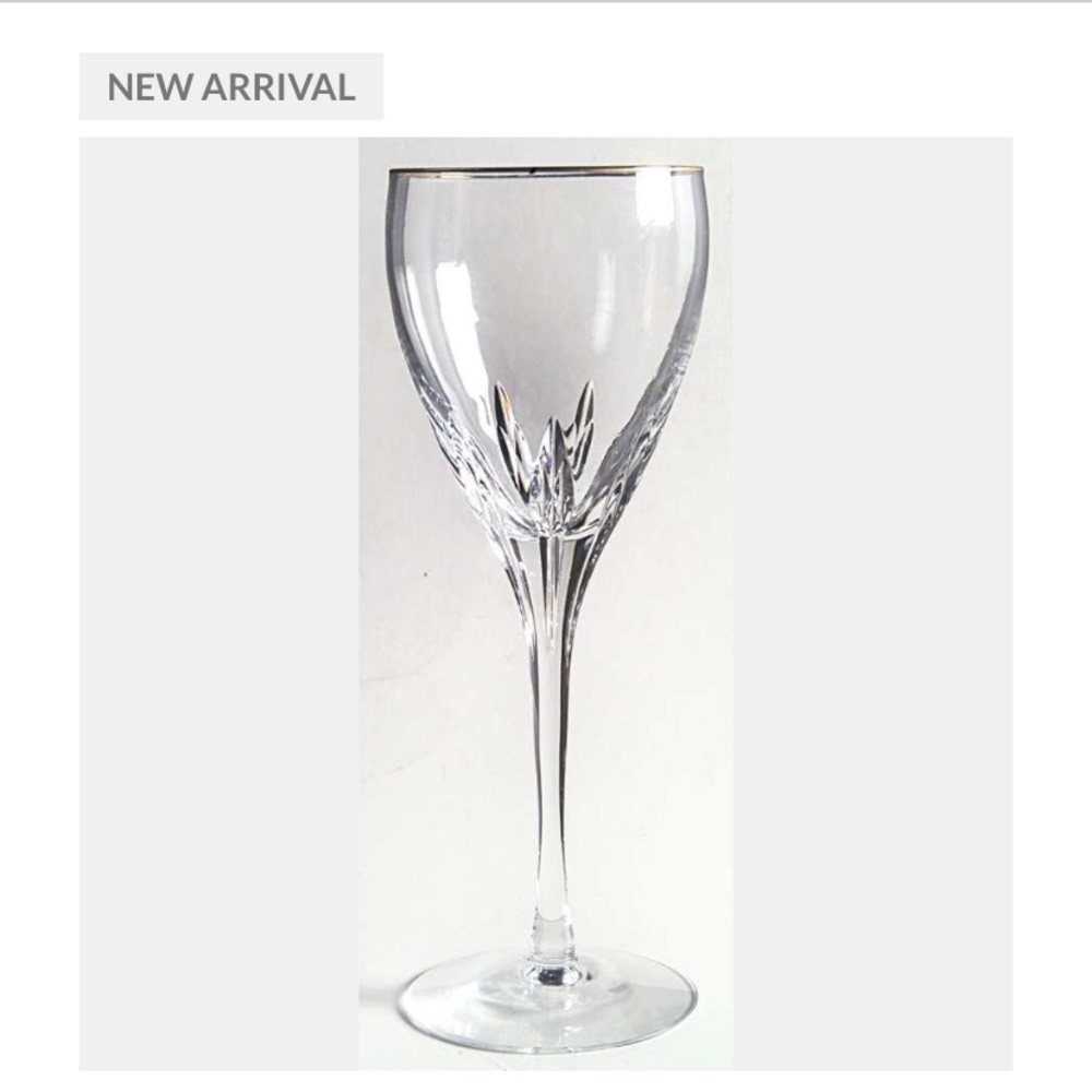 Lenox firelight gold water glasses
